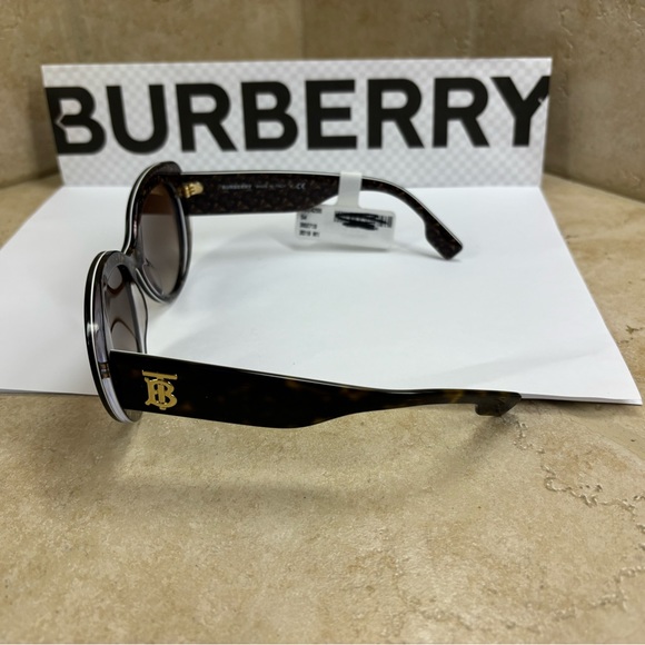 New Burberry BE4298 3827/13 Tortoise Sunglasses Gradient lenses - Picture 4 of 8